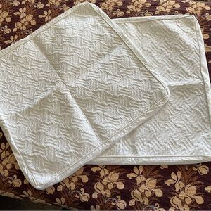 Hotel Collection for Macy's Pair of Embossed Euro Pillow Shams White 100% cotton